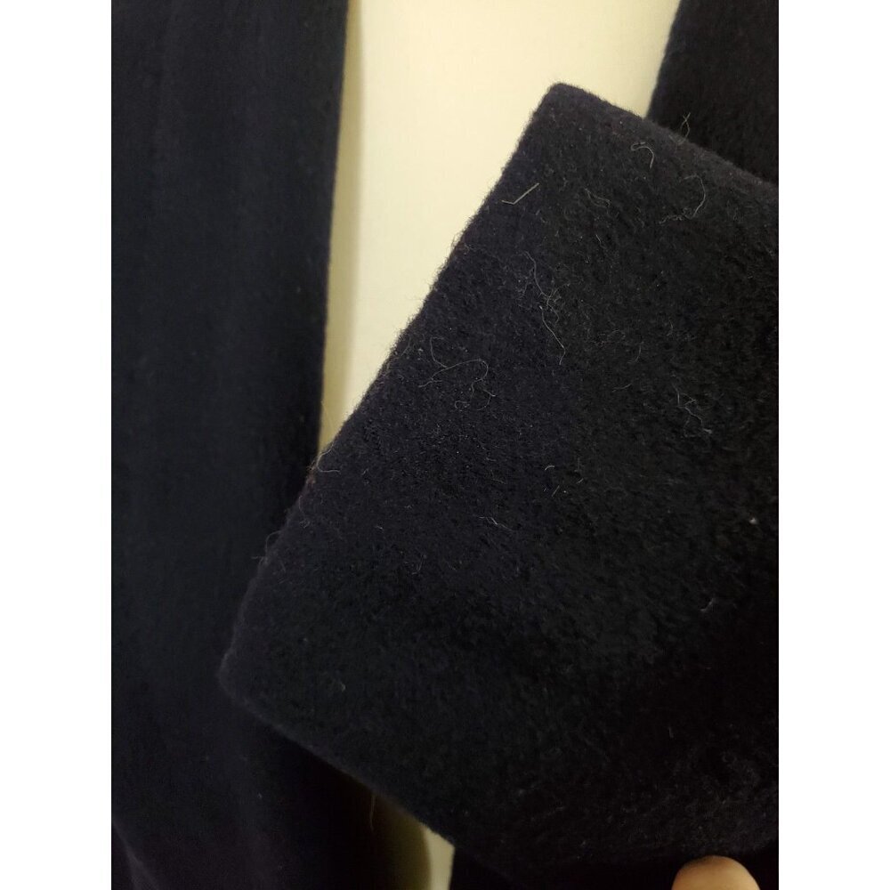 Rare Stroocks WoolL.S. Ayres Indianapolis Open Front Coat Dark Romantic Warm Lrg - Picture 4 of 16